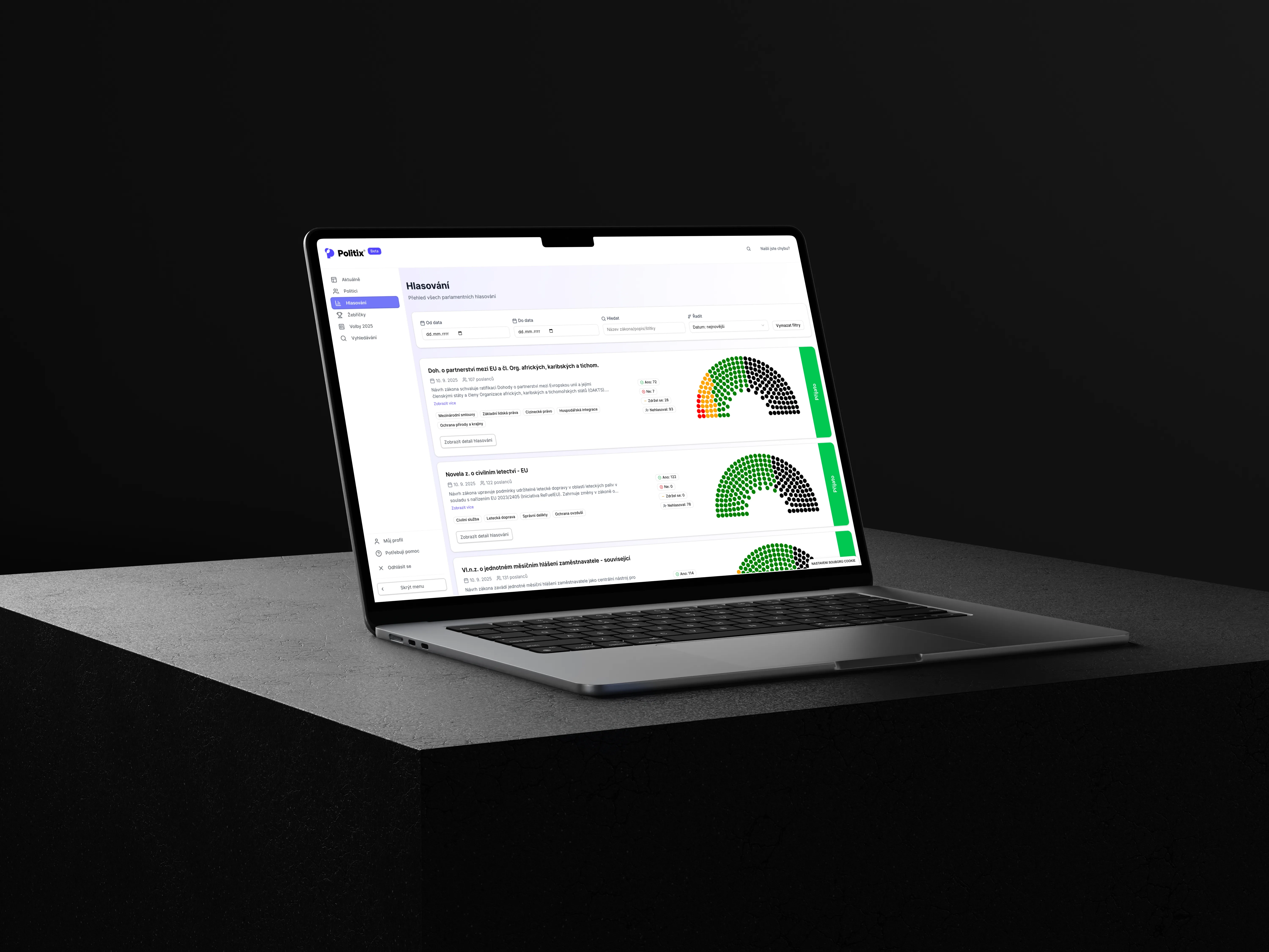 Politix spouští „LinkedIn o politicích“. Poprvé na jednom místě najdete profily 11 000 politiků, hlasování či žebříčky