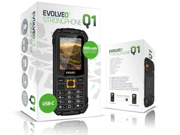 EVOLVEO StrongPhone Q1: Odolný a spolehlivý tlačítkový telefon