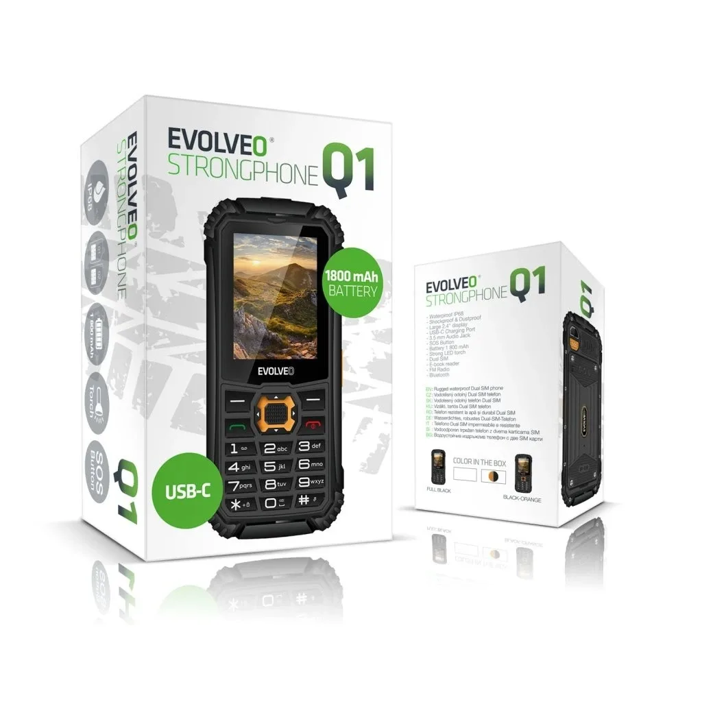 EVOLVEO StrongPhone Q1: Odolný a spolehlivý tlačítkový telefon