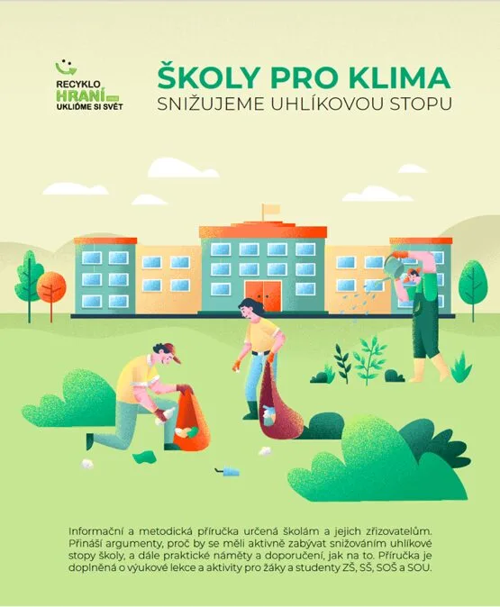 Nová příručka od Recyklohraní pomáhá školám i zřizovatelům snižovat uhlíkovou stopu a šetřit náklady