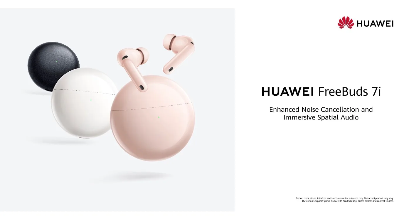 Huawei FreeBuds 7i: Nová sluchátka s vylepšeným potlačováním hluku i pohlcujícím prostorovým zvukem