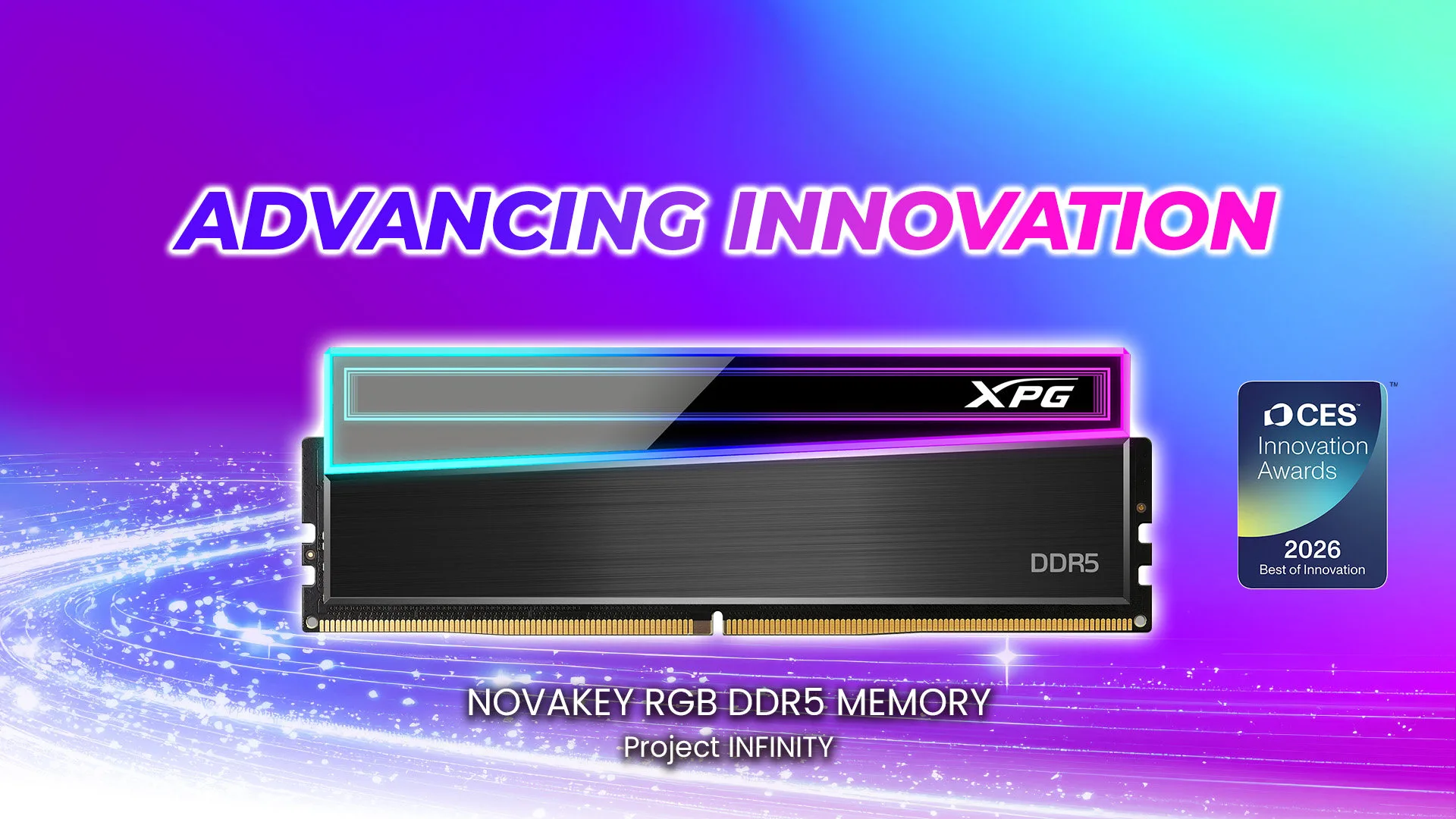 XPG získává ocenění „Best of Innovation“ pro paměti NOVAKEY RGB DDR5 na veletrhu CES 2026