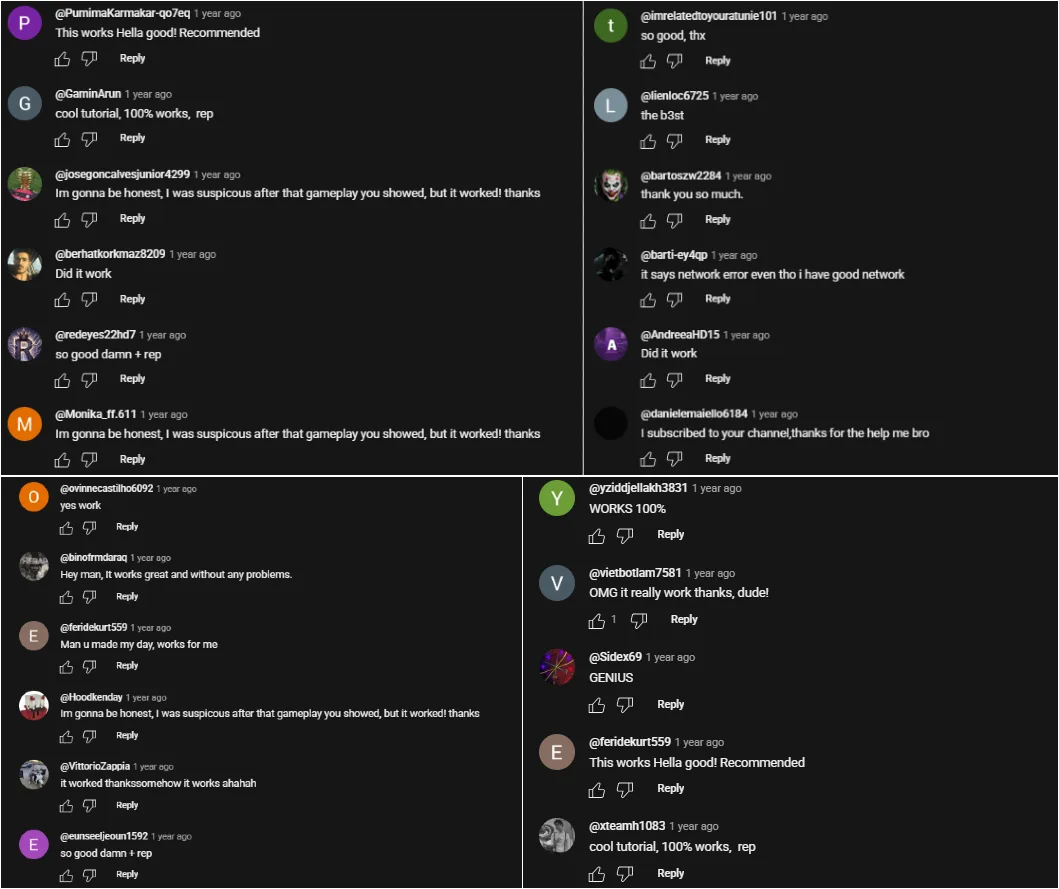 Figure 5 — Positive Comments under the video.