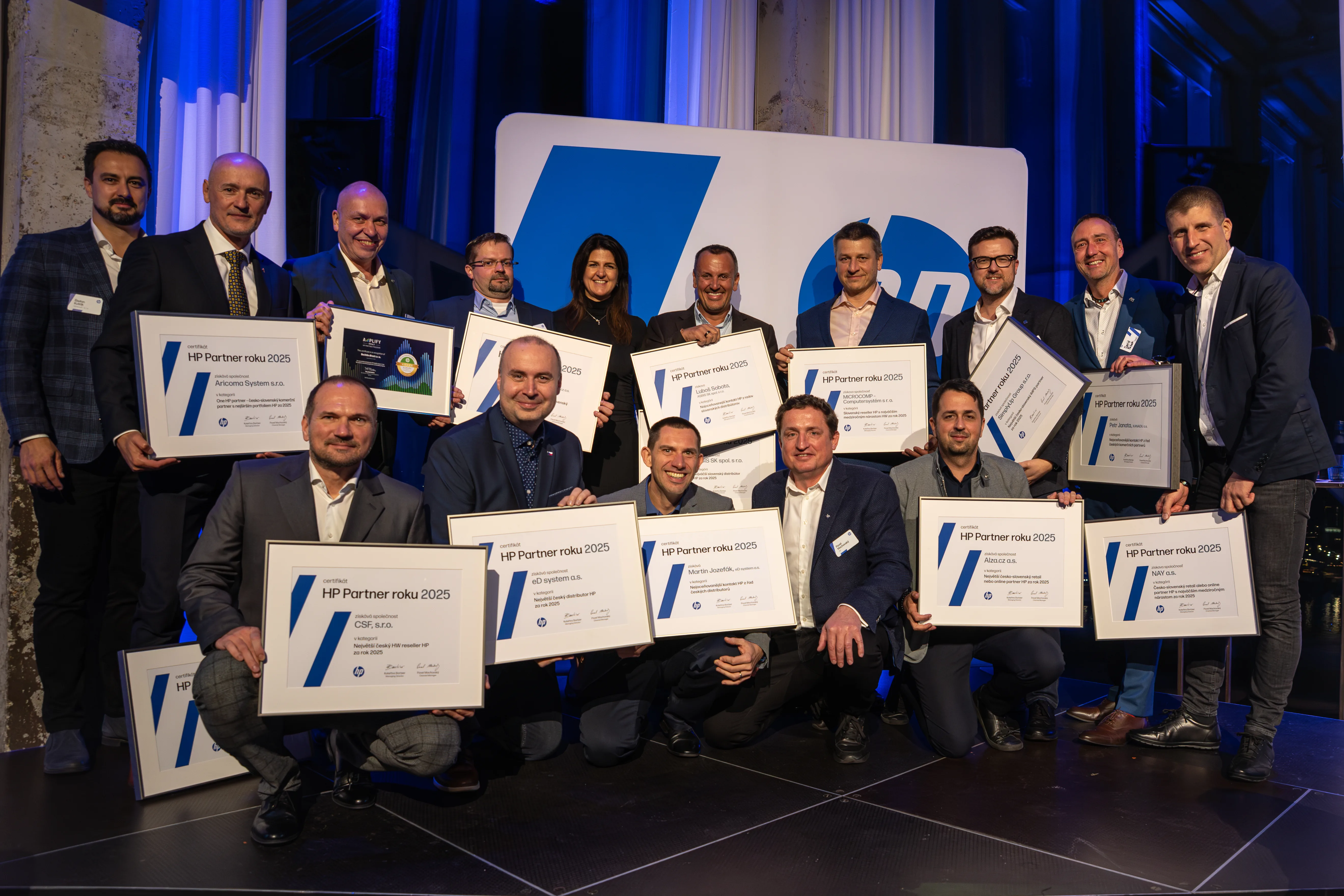 HP ocenilo při slavnostním setkání v Amsterdamu nejlepší obchodní partnery roku 2025