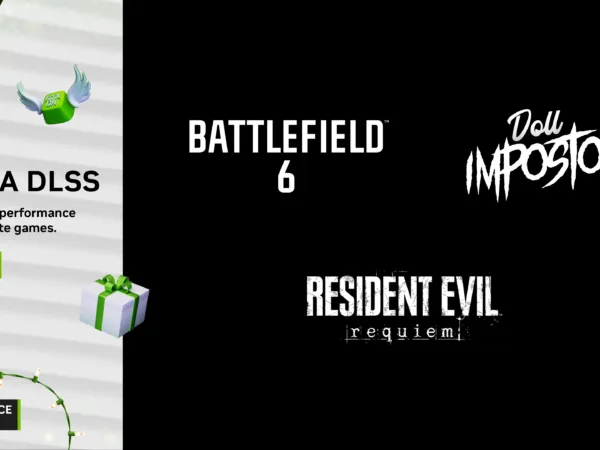 Soutěž o GeForce RTX 5090 Founders Edition s motivem Resident Evil Requiem a DLSS v Doll Impostor