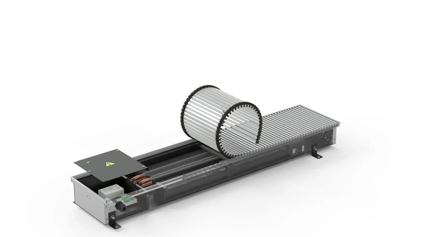 Nenápadné, ale efektivní. Podlahové konvektory se hodí k proskleným plochám i do malých prostor