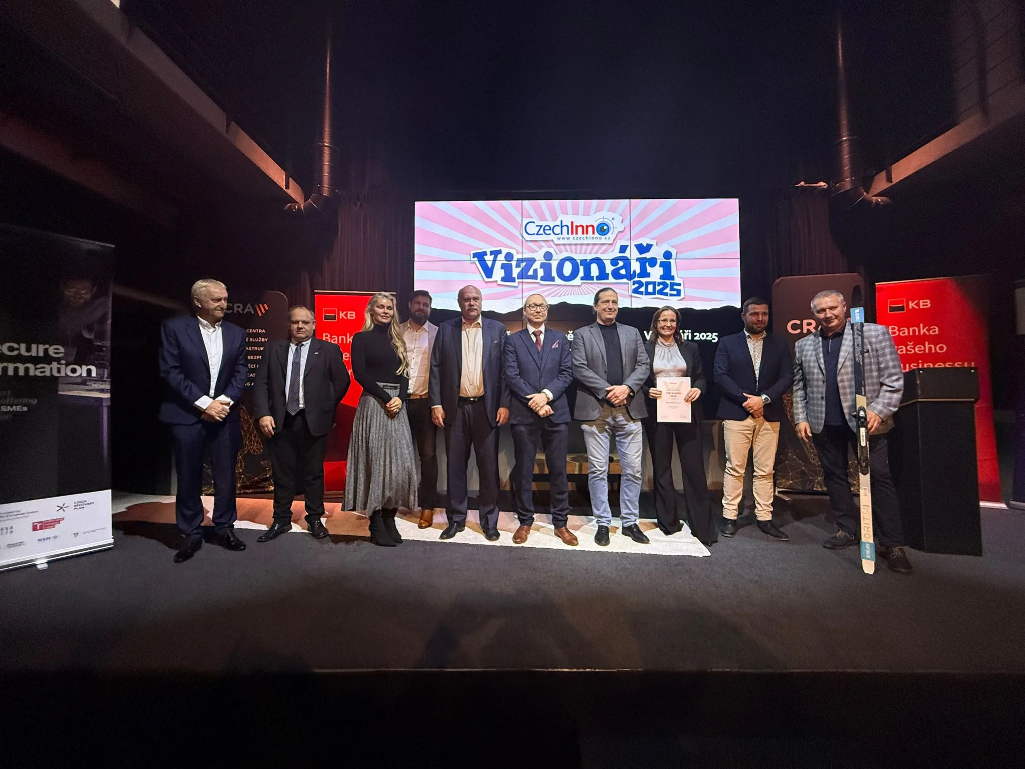 Česko zná své Vizionáře 2025. Bodují bezpečnostní inovace, stále více pozornosti získává ekologie, ale i zdravý životní styl