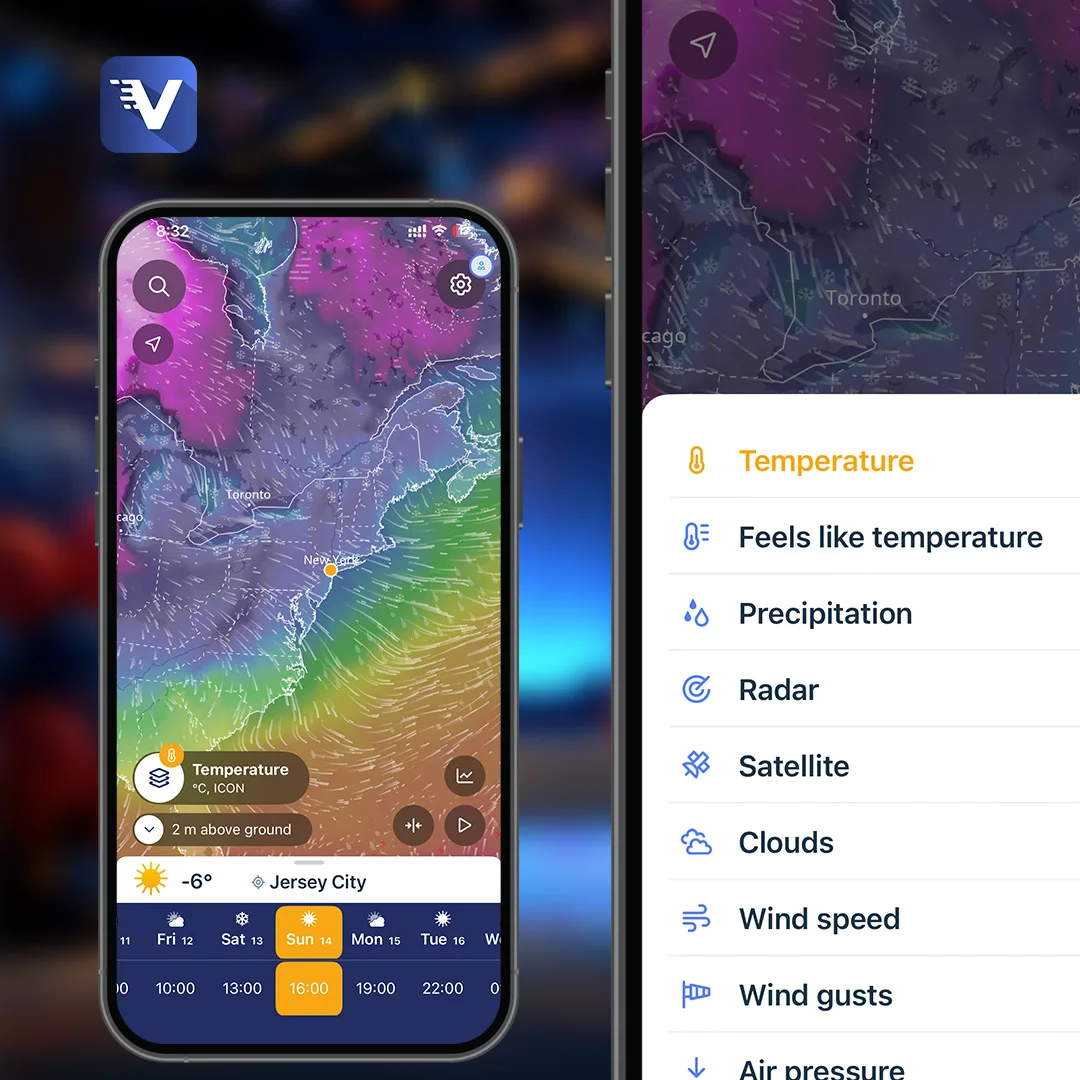 Ventusky 50: česká aplikace v novém designu s přehlednějšími meteorologickými informacemi